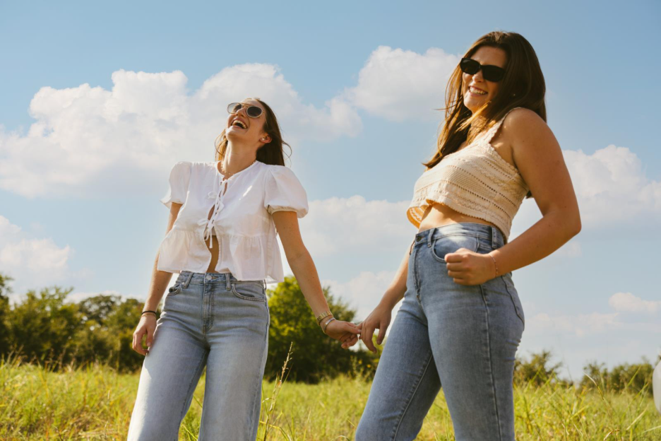 Texas A&M students hang out outside in College Station.