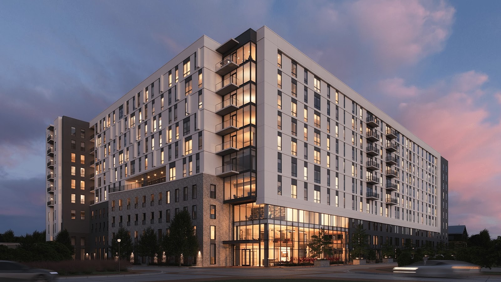 Otto College Station student apartment building.