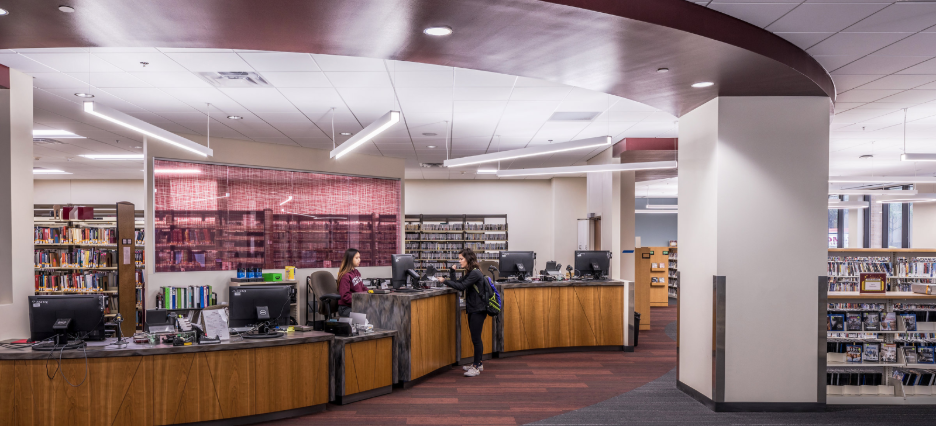 Evans Library on Texas A&M campus in College Station.