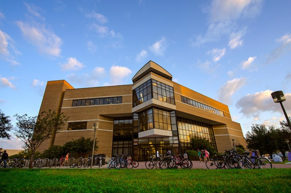 Evans Library on Texas A&M campus in College Station.