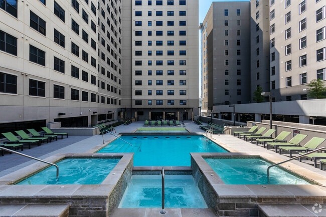 Pool at Rise at Northgate in College Station.