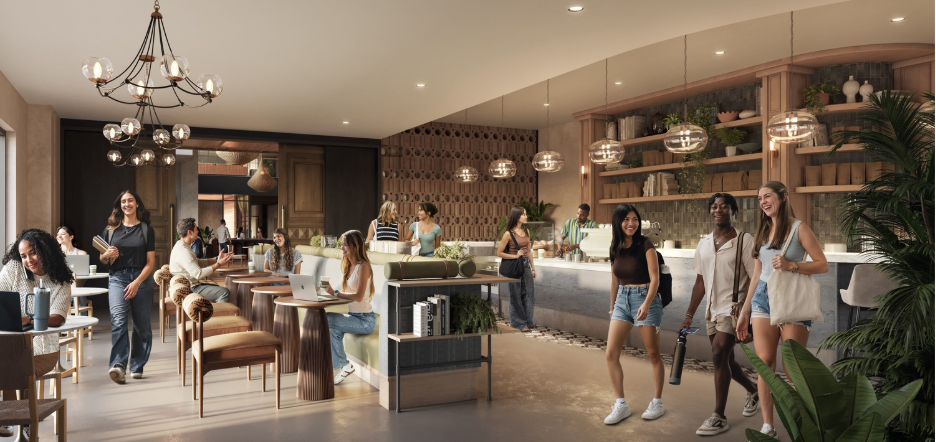 Exterior rendering of The Jay off College Avenue in College Station. 