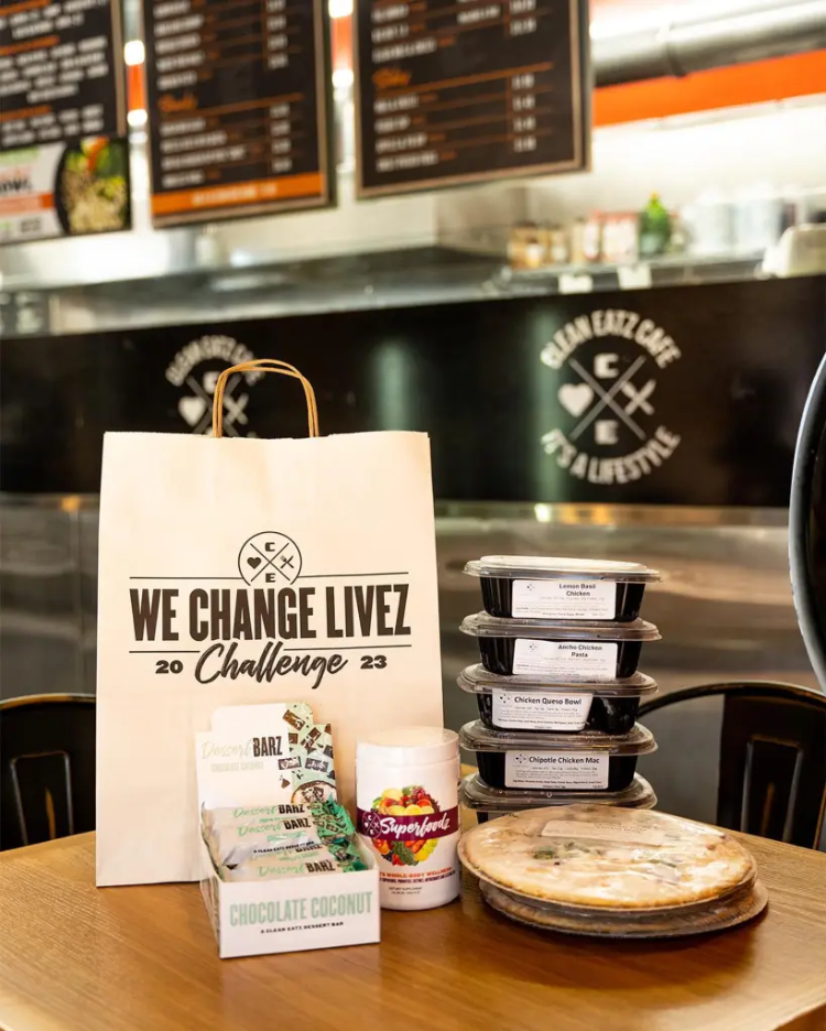 A balanced meal bowl with vegetables, grains and protein from Clean Eatz in College Station.