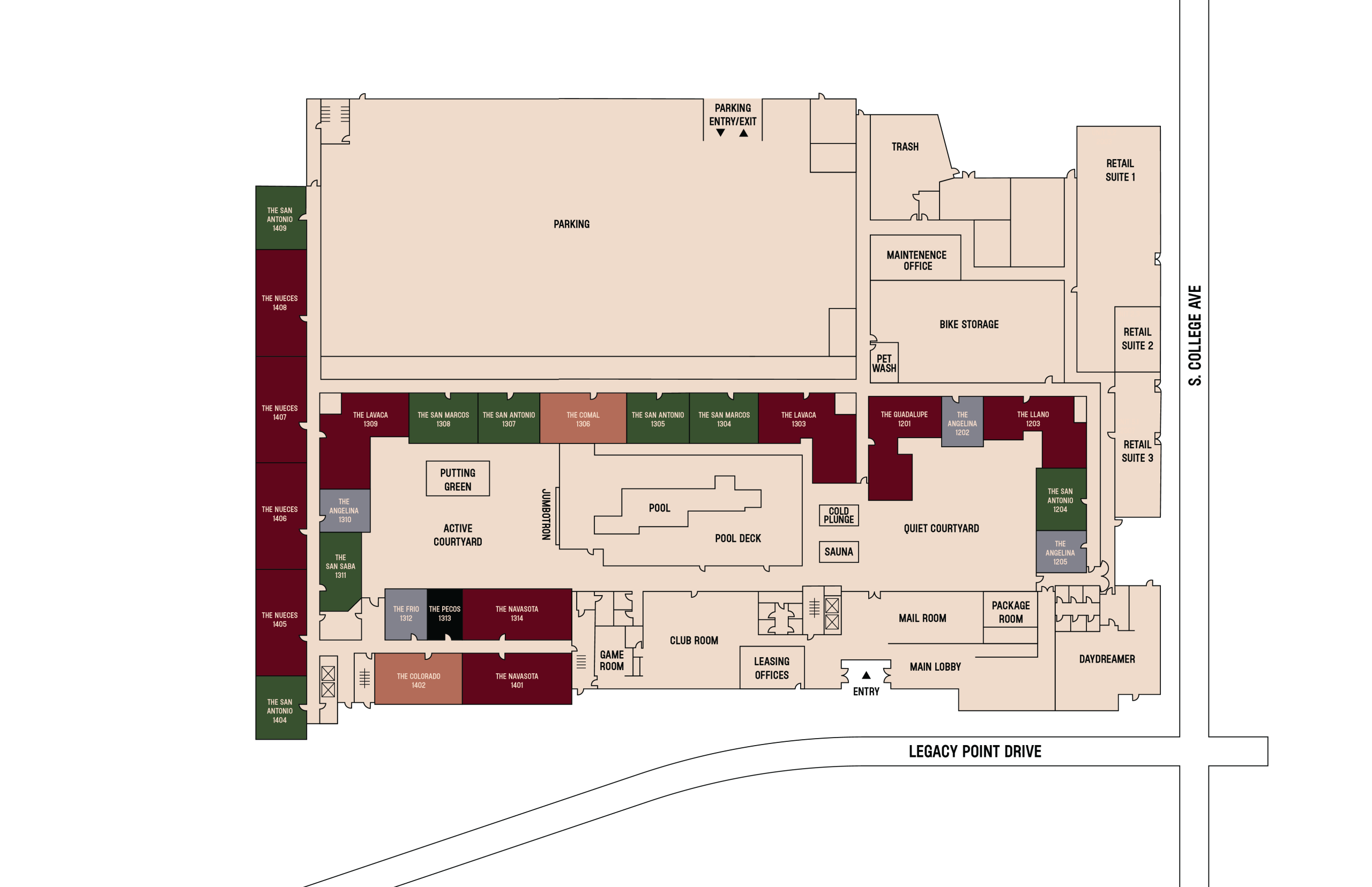 The Jay Siteplan Floor 1